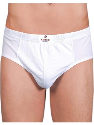Tutku Beyaz 6'lı Paket %100 Pamuk Erkek Slip Külot