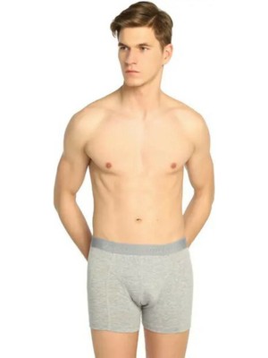 Erkek Likralı Elastan Boxer Siyah Renk 4'lü Paket