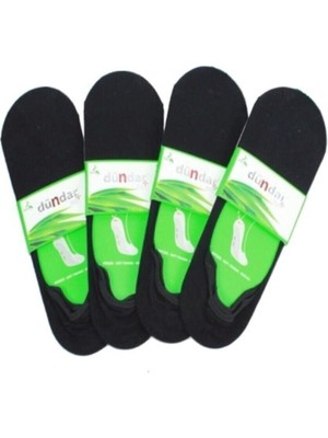 Erkek Siyah 6 Lı Silikonlu Bambu Babet Çorap