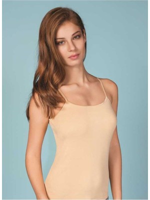 Kadın Ten Ribana Ip Askılı Atlet 6'lı