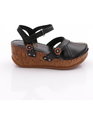 Dgn 217-2064 Kadin Mega Kalin Taban Sandalet