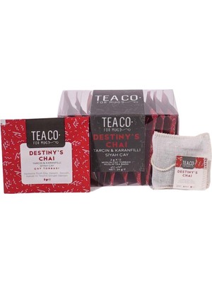 Tea Co Tea Co-Destiny's Chai Tarçın ve Karanfilli Siyah Çay