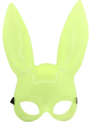 Karanlıkta Yanan Glow Floresan Tavşan Maskesi