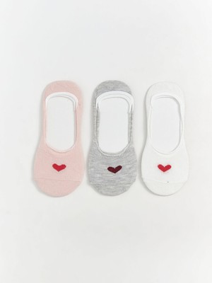 Lc Waikiki Yeni Sezon Desenli Kiz Cocuk Babet Corap 3'lu - S5L367Z4