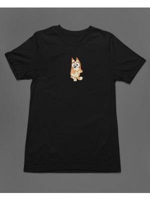 Bumeta Sevimli Köpek Kardeşler Bluey Bingo Unisex Tişört T-Shirt