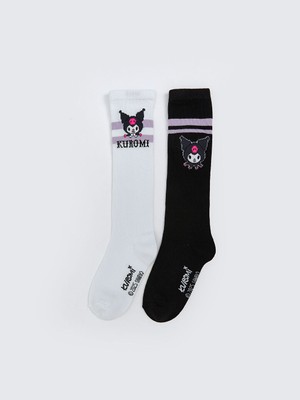 Lc Waikiki Yeni Sezon Kuromi Desenli Kiz Cocuk Diz Alti Corap 2'li - S5OH24Z4