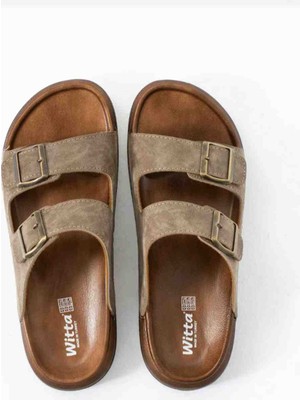 Ortopedik Günlük Kaymaz Yumuşak Suni Deri Tokalı Ev Terliği Dışarı Terliği