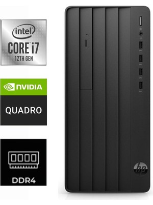 Hp Pro Tower 290 G9 I7-12700K 9M938AT-270 64GB 4tb Quadro T400 Freedos Masaüstü Bilgisayar
