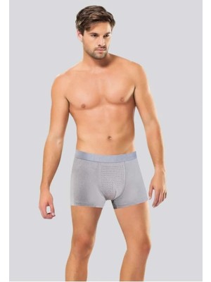 5 Adet Düz Renk Likralı Bambu Erkek Boxer %96 Bambu %4 Likra