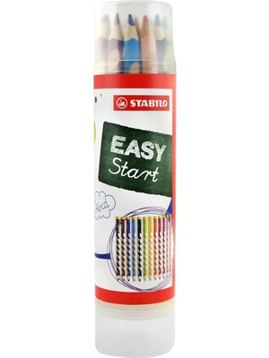 Easycolors - Ergonomik Kuru Boya Kalemi - 12 Renkli Tüp - Sağ