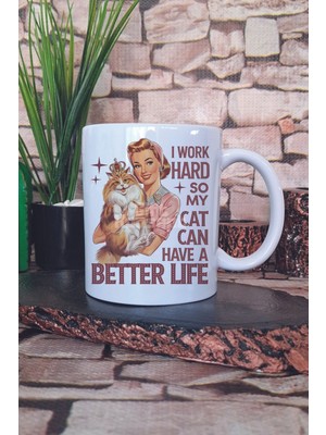 Kedi Komik Yaramaz Esprili Kedisever Kedi Sahibi Haylaz Hediye Baskılı Kupa Bardak