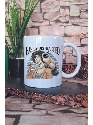 Kedi Komik Sakar Esprili Kedisever Kedi Sahibi Beceriksiz Hediye Baskılı Kupa Bardak