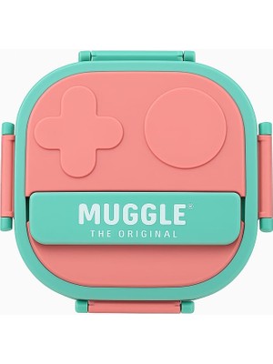 Muggle 500 ml Paslanmaz Çelik Yemek Kabı 3 Bölmeli Beslenme Kabı Lunch Box Yemek Termosu Sefer Tası