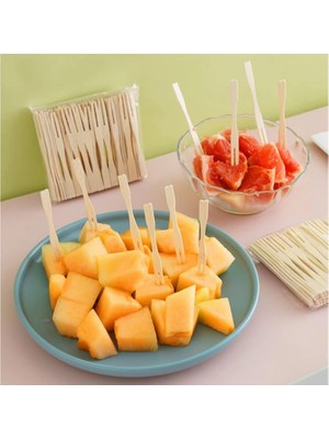 Alenked Çatallı Bambu Kürdan 9cm - 100 Adet