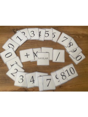 ZK Toys Sayıları Öğreniyorum 0-10 Sayılar 4 Işlem Kartları
