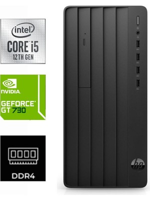 Hp Pro Tower 290 G9 I5-12400 9M938AT-142 64GB 4tb Quadro Nvidia GT730 Freedos Masaüstü Bilgisayar