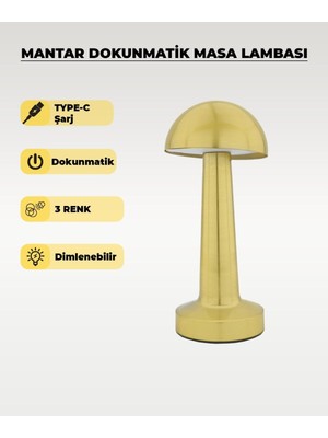 Dokunmatik Renkli Masa Lambası, Şık ve Modern Tasarım, Ortamınıza Işık Katın