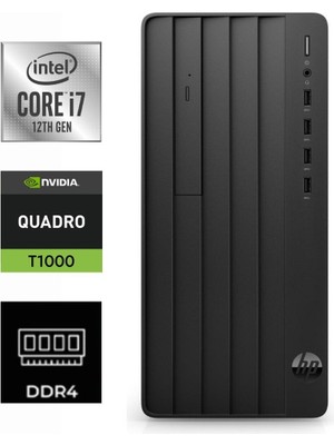 Hp Pro Tower 290 G9 I7-12700K 9M938AT-527 8gb 512GB Quadro T1000 4 GB Windows 11 Pro Masaüstü Bilgisayar