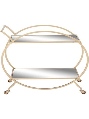 Dorka Gold Metal Servis Arabası