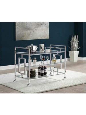 Ruby Paslanmaz Metal Servis Arabası