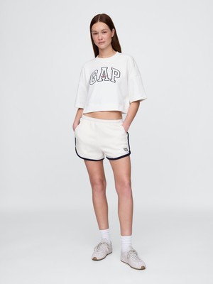 Gap Kadın Beyaz VintageSoft Gap Logo Dolphin Sweat Şort