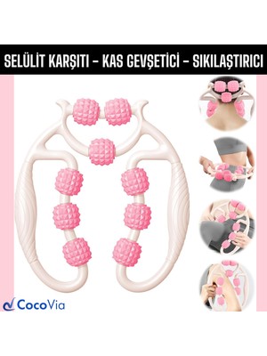 Selülit Gidericı Masaj Aleti Kas Gevşetıcı Ayarlanabilir Bacak Kol Selülit Gidericı Lenf Drenaj Rulo