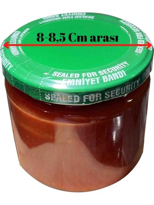 Dekals 100 Adet 82- 85MM Baskılı Kavanoz Emniyet Güvenlik Bandı Besin Tazeliğini Koruma Kilidi