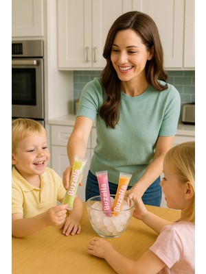 Dekals 20 Adet Ikramlık Buzella  Poşeti Piknik, Parti, Yaz Günleri Için Buzlu Dondurma Poşeti +