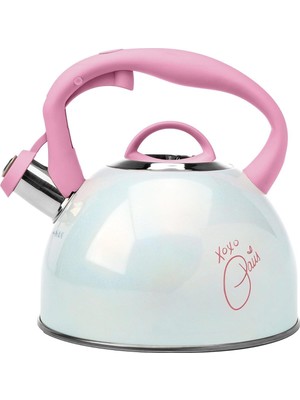 Paslanmaz Çelik Çaydanlık , 2 L, Cool-Touch Saplı, Düdüklü, Pembe