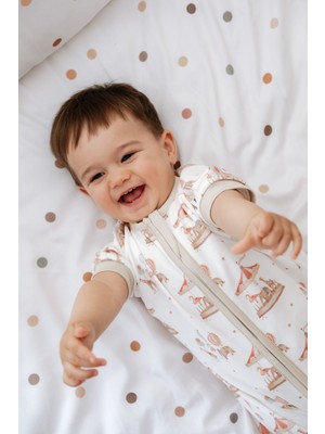 0.5 Tog Yazlık Bebek & Çocuk Uyku Tulumu %100 Pamuk -  Carousel