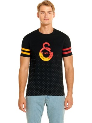 Galatasaray Orijinal Logo Baskılı Siyah T-Shirt