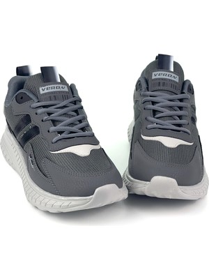 Erkek Füme Buz Bağcıklı Esnek Hafif Günlük Sneaker Spor Ayakkabı