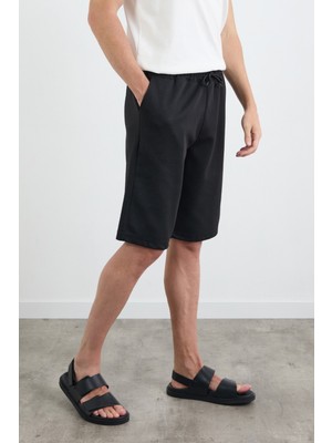 Basic Beli Bağlamalı Cepli Şort