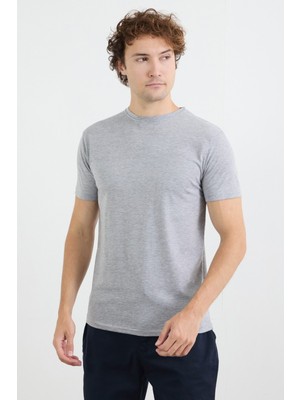 Basic Bisiklet Yaka Tişört