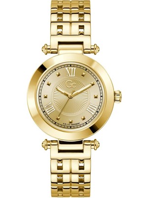 Guess Collection Gc Kadın Kol Saati GCY59017L6M Altın Renkli Pilli (Quartz) 10 ATM Suya Dayanıklı Çelik Kasa