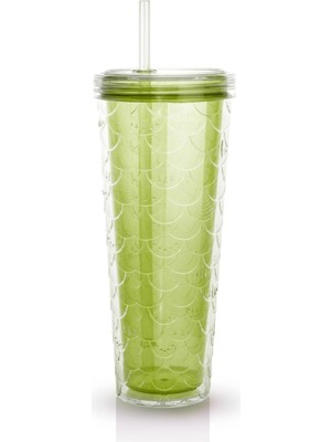  Sparkle Pipetli Renkli Bardak  750 ml Kapaklı Sunum Bardağı ,meşrubat Bardağı