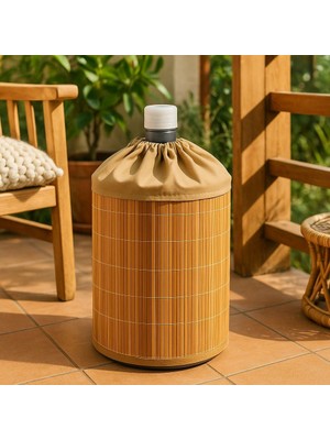 Bambu Damacana Kılıfı Kumaş Korumalı Ipli 52*42 cm 19 Lt Kılıf -Bambu