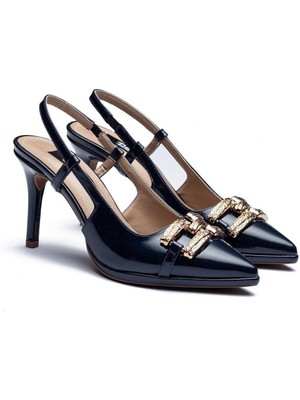 Dedos 6210 Kadın Önü Kapalı Platform Tokalı Ayakkabı