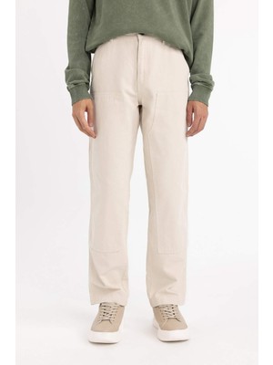 DeFacto Gabardin Pantolon Wide Leg Düz Paça Cepli B9365AX23WN