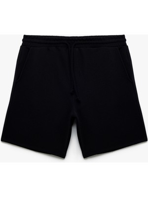 Koton Dokulu Cepli Beli Bağcıklı Bermuda Şort