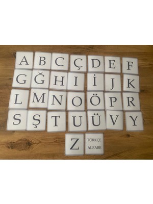 ZK Toys Alfabeyi Öğreniyorum Türkçe Harfler Kartlar