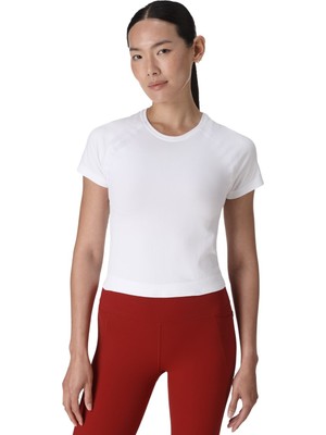 Sweaty Betty Athlete Crop Seamless Workout Kadın  Tişört