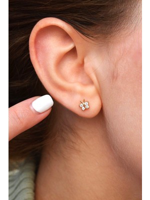 Sacce Scarves & Accessories Mini Kelebek Küpe Kelebekli Küpe