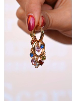 Sacce Scarves & Accessories Renkli Şakira Küpe