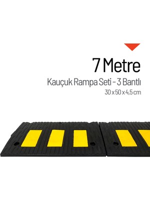 Kauçuk Taşınabilir Rampa - 7 Metre Set