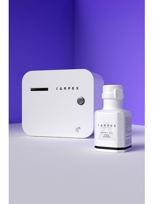 Carpex A1 Eco-X Geniş Alan Koku Makinesi ve Ginger Flowers A1 Koku Kartuşu 200 ML Seti