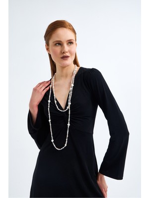 Multicolor Barok Doğal Inci Uzun Kolye