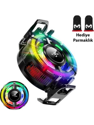 Memo CX15 Ios Android Soğutucu 15W Manyetik + Arka Klips 2si 1 Arada Yarı Iletken Soğutma Fanı Radyatörü
