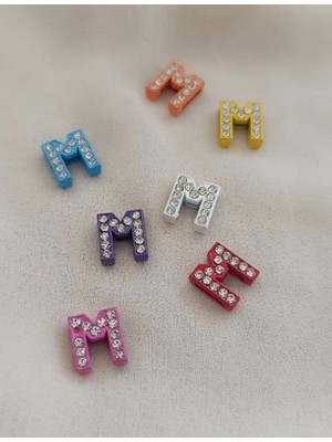 1 Adet Karışık Renk Harf Charm