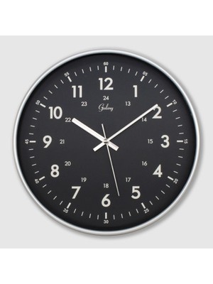 Galaxy Duvar Saatleri 30CM Sessiz Akar Gerçek Cam